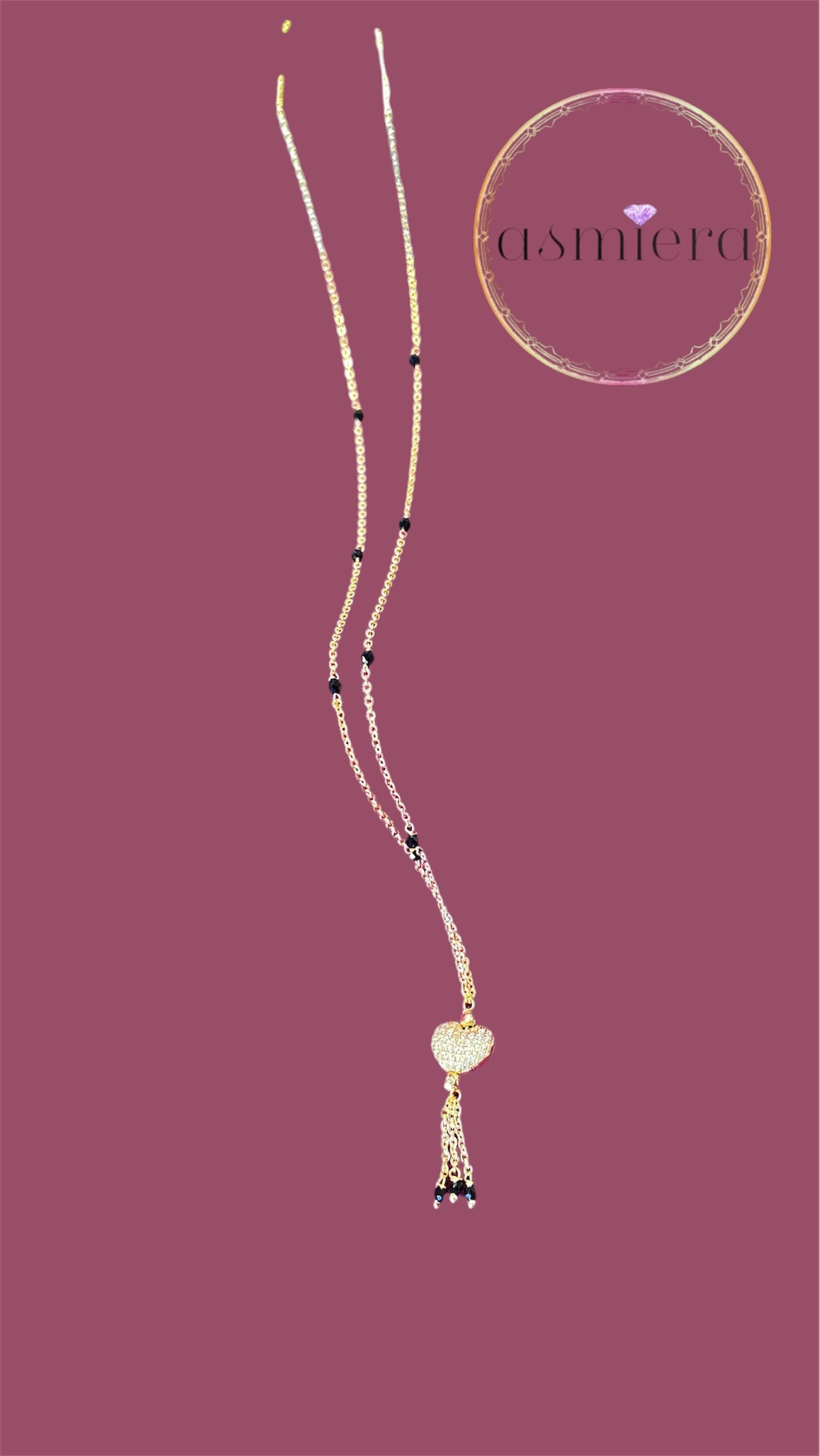 Myra Short Mangalsutra with heart shaped pendant