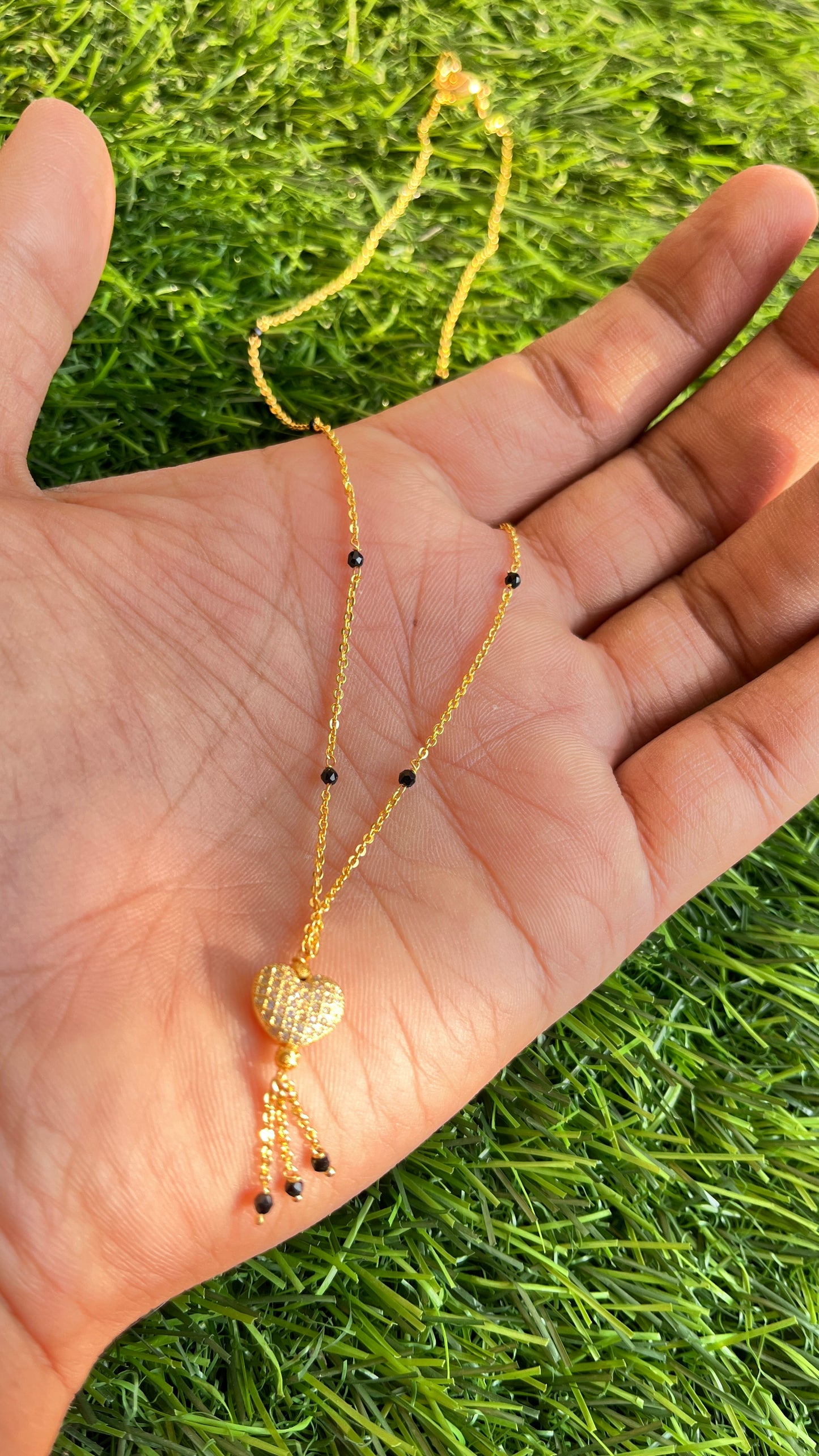 Myra Short Mangalsutra with heart shaped pendant