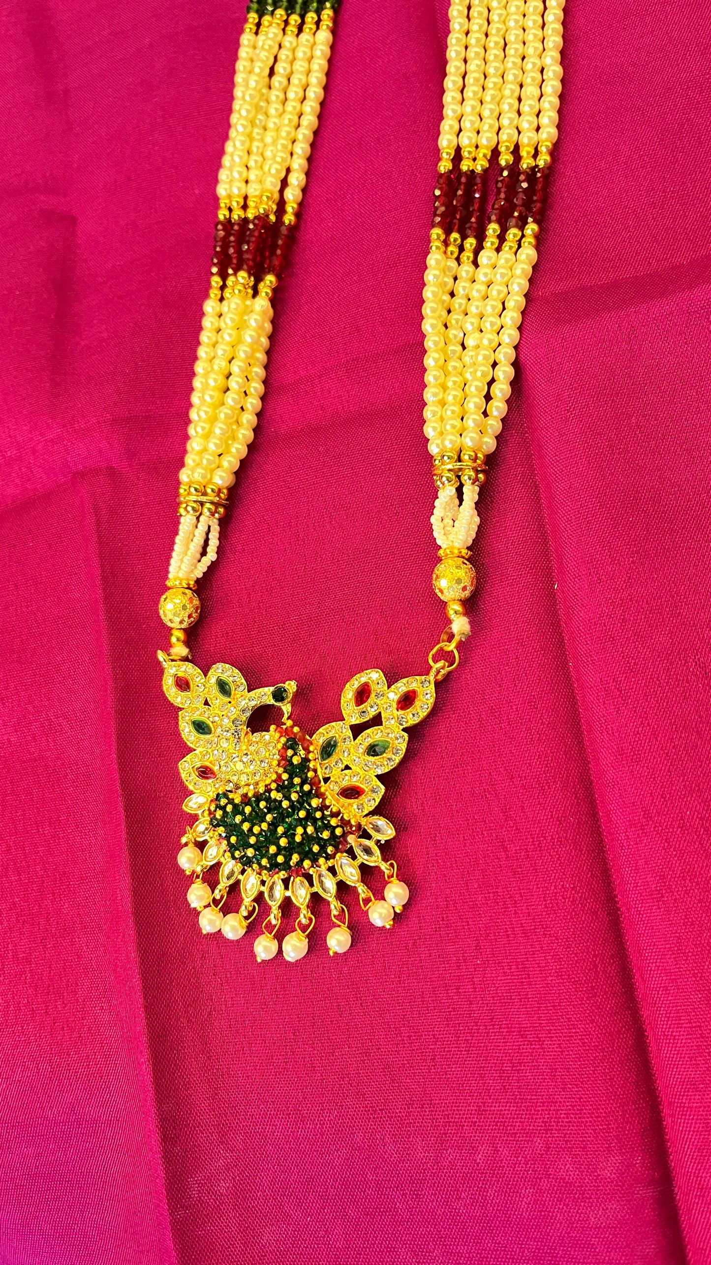 Long peacock theme raani haar